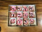 Antieke kerstballen rose,12 stuks,collector item, Diversen, Kerst, Ophalen of Verzenden, Zo goed als nieuw