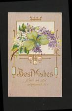 Ansichtkaart Brocante reliëf bloemen B10-23, Verzamelen, Ophalen of Verzenden, Voor 1920, Gelopen, Overige thema's