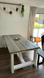 Eettafel van steigerhout, Huis en Inrichting, Tafels | Eettafels, 50 tot 100 cm, 150 tot 200 cm, Gebruikt, Rechthoekig