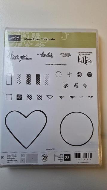 Stampin up stempelset more than chocolate  beschikbaar voor biedingen