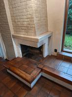 Houten balken voor schouw en plateau tbv houtkachel, Huis en Inrichting, Haarden, Ophalen, Vrijstaande haard, Houthaard