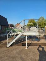 Stalen bordestrap gegalv. Hoog 1.33mtr. Nob114, Doe-het-zelf en Verbouw, Ophalen, Zo goed als nieuw