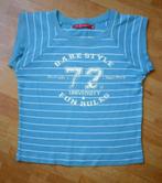 Phink Industries, lichtblauw gestreept shirtje, mt 164, Phink Industries, Meisje, Ophalen of Verzenden, Zo goed als nieuw