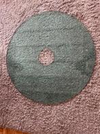 Glasplaat en onderpoot voor karrewiel salontafel, Ophalen, Gebruikt, 50 tot 100 cm, Rond
