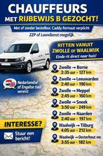 ( B ) Chauffeurs gezocht - Zwolle en Waalwijk caddy formaat, Variabele uren, Overige niveaus, Starter, Overige vormen