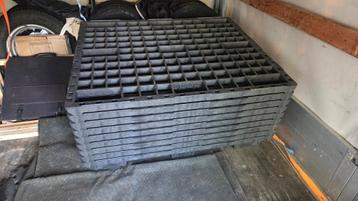 9x Kunststof Pallet 100 x 120 cm nestbaar beschikbaar voor biedingen