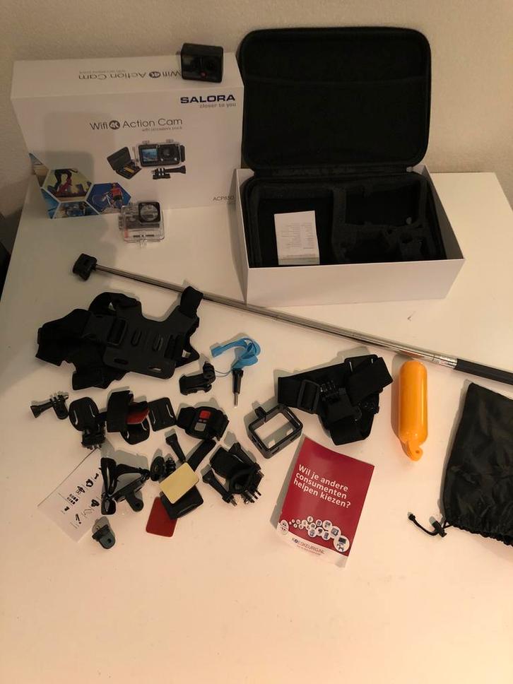 Salora Wifi Action Cam ACP850 - Nieuw!, Audio, Tv en Foto, Actiecamera's, Nieuw, Overige merken, Ophalen