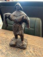 brons beeldje De Redder van Charlotte van Pallandt, Ophalen of Verzenden, Gebruikt, Mens