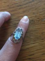 Mooie zilveren 835 ring met blauwe steen, Sieraden, Tassen en Uiterlijk, Antieke sieraden, Verzenden, Zilver, Ring