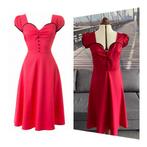 Lindy Bop retro 50s Bella swing dress-38🌺nieuwstaat, Ophalen of Verzenden, Zo goed als nieuw, Maat 38/40 (M), Onder de knie