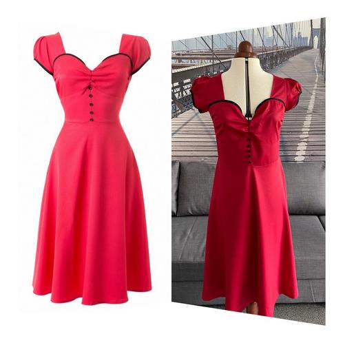 Lindy Bop retro 50s Bella swing dress-38🌺nieuwstaat, Kleding | Dames, Jurken, Zo goed als nieuw, Maat 38/40 (M), Onder de knie