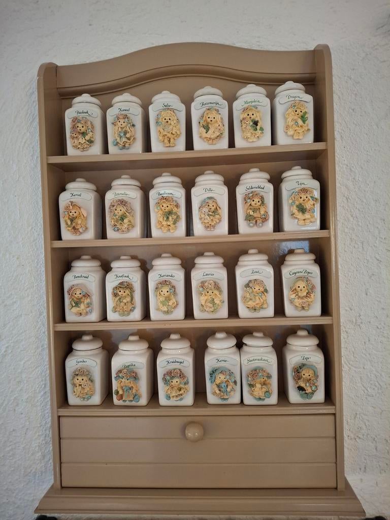 Kruidenrek Marjolein Bastin met gesigneerde potjes, Ophalen, Overige typen, Zo goed als nieuw, Overige stijlen