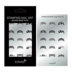 KONAD Square nagel stempelplaat 02 ' FRENCH MANICURE ', Overige kleuren, Nieuw, Ophalen of Verzenden, Handen en Nagels