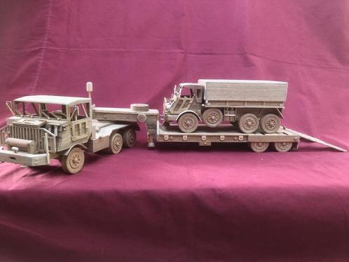 NIEUW SALE NIEUW DAF YT 616 met oplegger en DAF YA 328, Verzamelen, Militaria | Algemeen, Landmacht, Miniatuur of Beeldje, Nederland