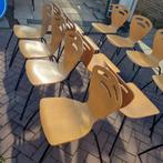 Set Stapelstoelen / Kantinestoelen, Ophalen, Gebruikt, Bruin, Modern