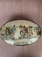 Koekjes blik vintage jaren ‘60, tafereel uit 18e eeuw, Verzamelen, Blikken, Ophalen of Verzenden, Gebruikt, Koek(jes)