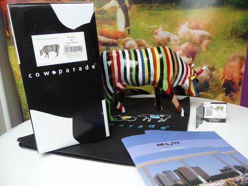 Nieuw Cow Parade koe Striped large gratis verzending., Antiek en Kunst, Kunst | Designobjecten, Ophalen of Verzenden