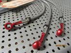 Set gevlochten remleidingen Melvin mix RVS en aluminium, Motoren, Ophalen of Verzenden, Melvin