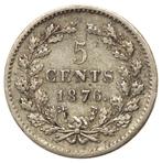 Willem 3 - prachtige zeer zeldzame 5 Cents 1876 zilver p-, Koning Willem III, Zilver, Ophalen of Verzenden, Losse munt