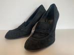 Fausto Zenga leer leren pump schoen hak zwart maat 39, Pumps, Verzenden, Zwart, Fausto Zenga