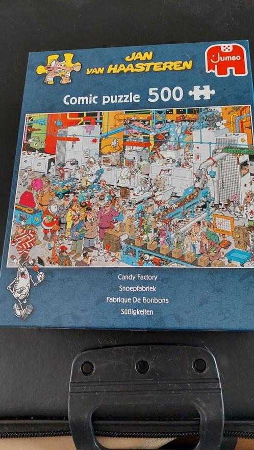 Jan van Haasteren Snoepfabriek 500 stukjes, Hobby en Vrije tijd, Denksport en Puzzels, Zo goed als nieuw, Legpuzzel, 500 t/m 1500 stukjes