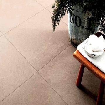 Biscuit Beige keramische terrastegels 60x60x2 cm - TOPPRIJS beschikbaar voor biedingen
