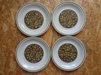 set 4 vintage borden Grindley Kontiki floraal motief, Ophalen, Overige stijlen, Bord(en)