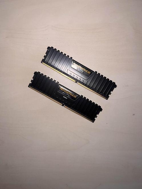 Corsair Vengeance LPX DDR4 16gb (2x8) RAM 3200 MHz (Black), Computers en Software, RAM geheugen, Zo goed als nieuw, Desktop, 16 GB