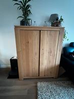 Massief blank eiken computerkast, Ophalen, 70 tot 120 cm, Zo goed als nieuw, 40 tot 80 cm