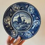 Vintage Delfts Blauwe Wandbord, 23,5 cm, Societe Caramique, Ophalen of Verzenden, Gebruikt