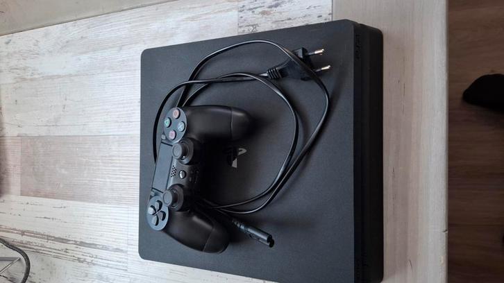 PlayStation 4+1 controller, Spelcomputers en Games, Spelcomputers | Sony PlayStation 4, Gebruikt, Slim, Met 1 controller, Ophalen