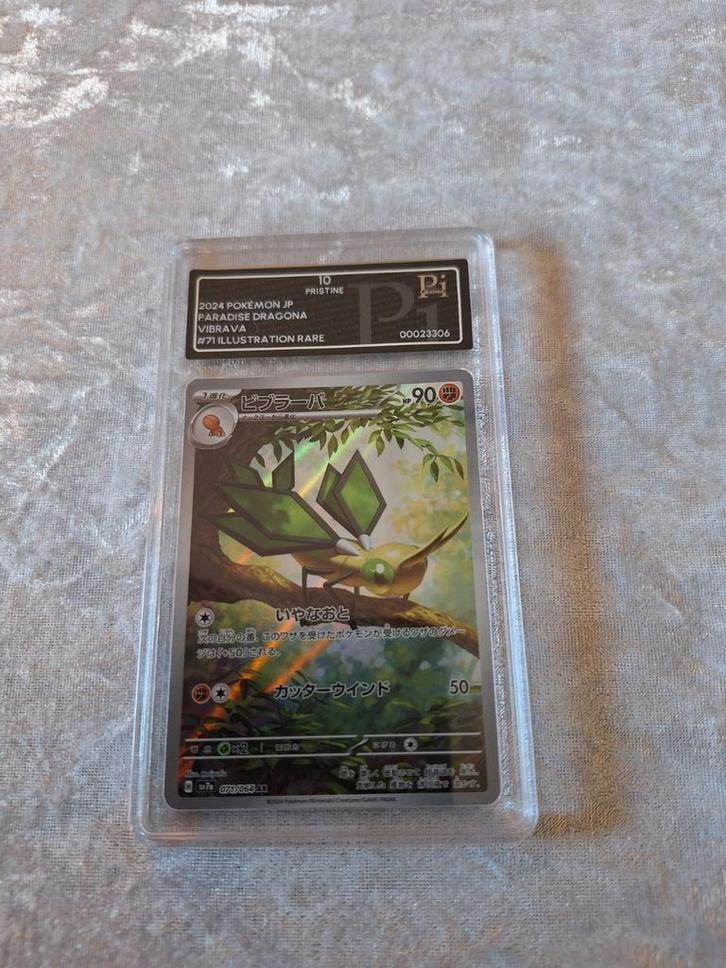 Vibrava Illustration Rare - Pristine 10, Hobby en Vrije tijd, Verzamelkaartspellen | Pokémon, Zo goed als nieuw, Losse kaart, Ophalen of Verzenden