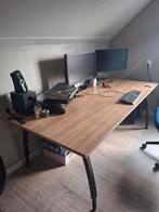 Mooi gefineerd tafelblad met onderstel van 2x1m 38mm dik, Huis en Inrichting, Tafels | Eettafels, Ophalen, 100 tot 150 cm, 200 cm of meer