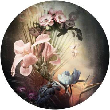 Bloemen Behangcirkel Flemish Flowers, muurcirkel, 125 cm, beschikbaar voor biedingen