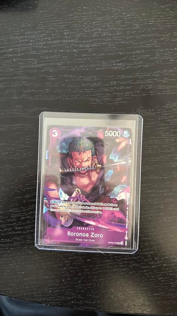 One piece roronoa zoro op09-076, Ophalen of Verzenden, Zo goed als nieuw