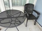 Gecoate tuinset met ronde tafel en 4 stoelen, Ophalen, Gebruikt, Eettafel, Tuinset