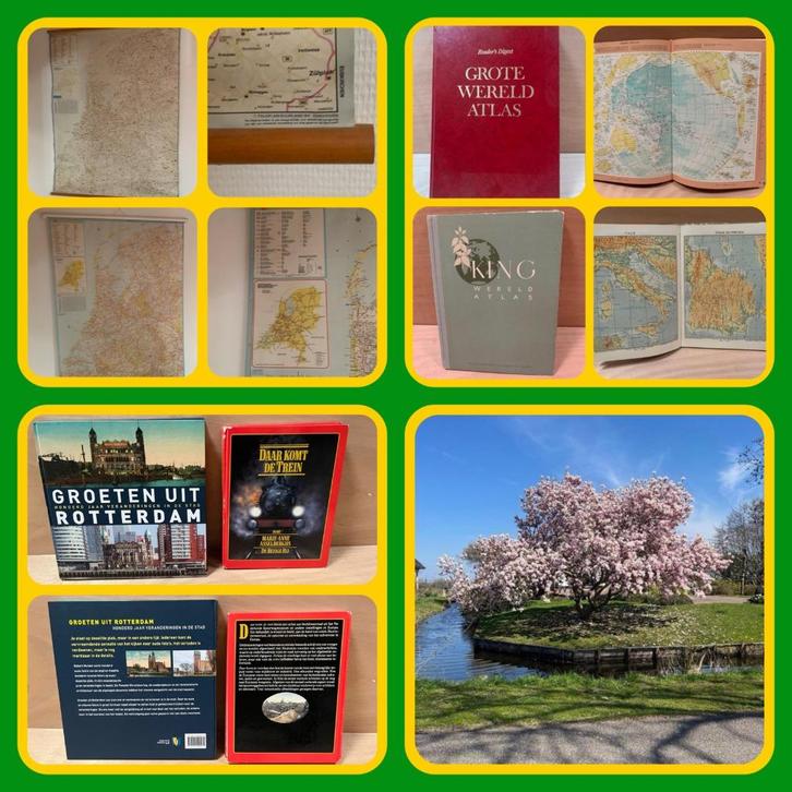 122. Nederlandse Land kaart / Schoolkaart / boeken, Boeken, Stripboeken, Zo goed als nieuw, Eén stripboek, Ophalen of Verzenden