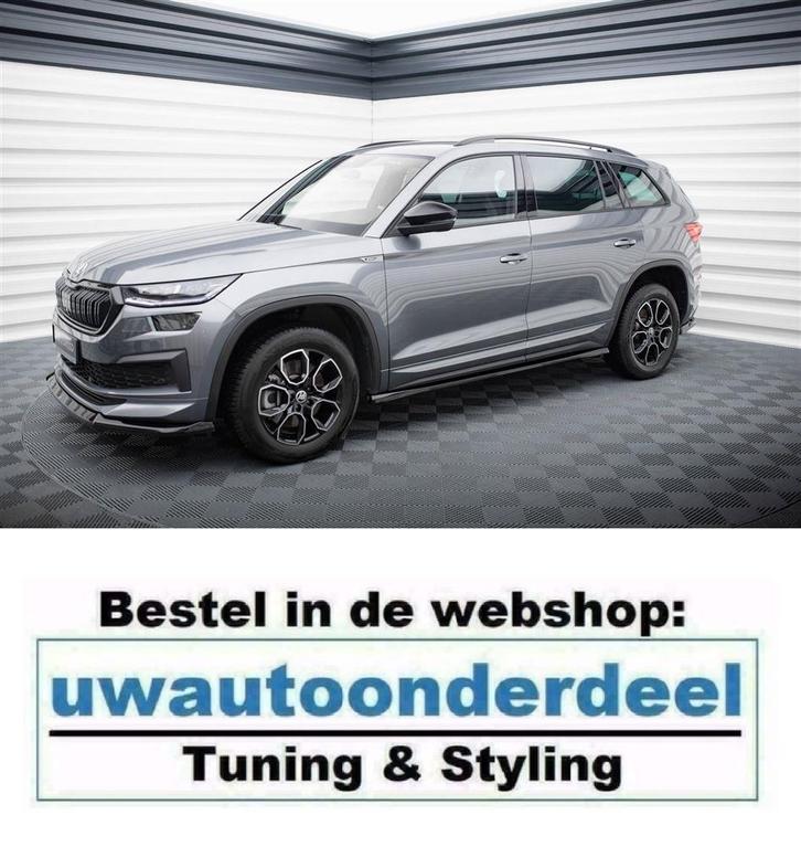 Maxton Design Spoiler Splitter Lip Skoda Kodiaq Sportline Fa, Auto diversen, Tuning en Styling, Verzenden