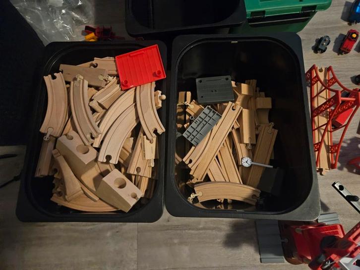 Hele grote set brio treinen, Kinderen en Baby's, Speelgoed | Houten speelgoed, Gebruikt, Ophalen