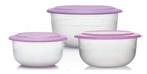 Tupperware Exclusieve Schalenset 1,1L 2,1L 3,5L Paars, NIEUW, Nieuw, Ophalen of Verzenden, Paars, Bak of Kom