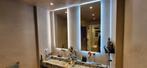 2 luxe badkamerspiegels met LED-verlichting & verwarmd, Huis en Inrichting, Woonaccessoires | Spiegels, Minder dan 50 cm, Gebruikt