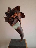 Tom Smetsers glas en cortenstaal  beeld sculptuur, Antiek en Kunst, Ophalen