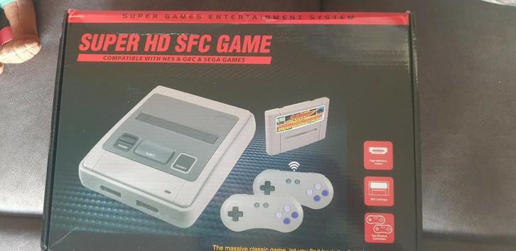 Spelcomputer nieuw in doos.., Spelcomputers en Games, Spelcomputers | Nintendo Super NES, Nieuw, Met 2 controllers, Ophalen of Verzenden