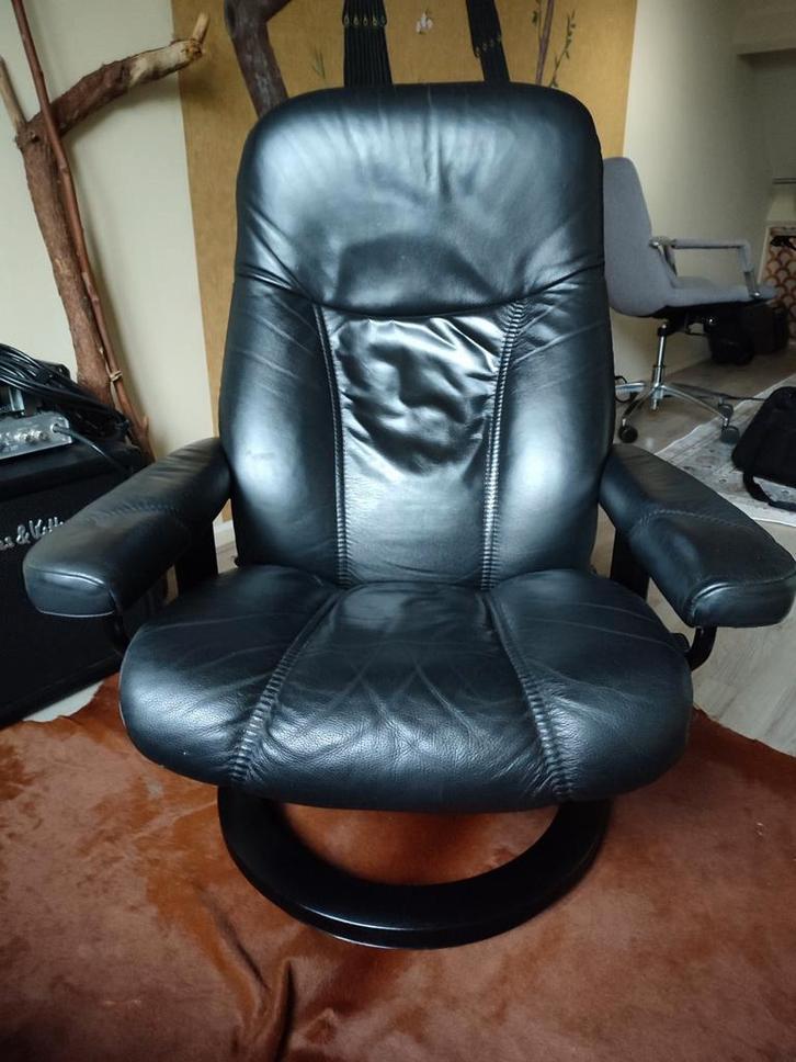 Stressless Relaxfauteuil, Huis en Inrichting, Fauteuils, Zo goed als nieuw, Leer, Minder dan 50 cm, Minder dan 75 cm, Ophalen