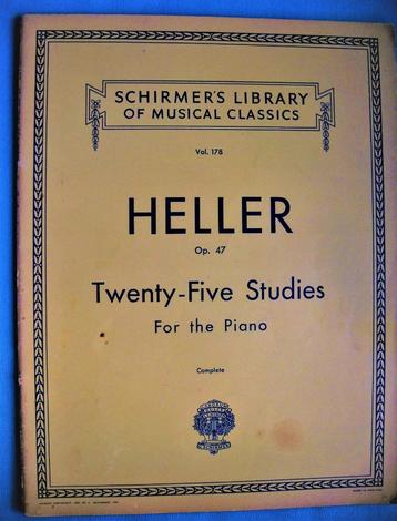 Stephen Heller  -  Twenty five studies Opus 47 beschikbaar voor biedingen