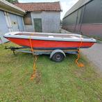 vis of toer boot op kar, Watersport en Boten, Vis- en Consoleboten, Ophalen, 10 tot 30 pk, Gebruikt, 3 tot 6 meter