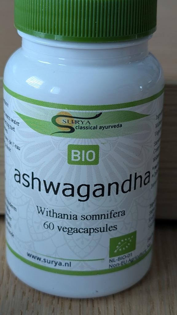 Ashwagandha Bio 60 caps Surya, Sport en Fitness, Gezondheidsproducten en Wellness, Nieuw, Overige typen, Ophalen of Verzenden