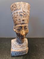 Egypte koningin Nefertiti graniet beeld kunst buste steen, Antiek en Kunst, Ophalen of Verzenden