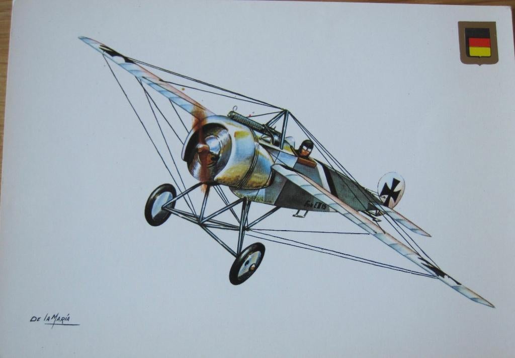 Fokker E-111 - nieuwe ansichtkaart, Verzenden, 1980 tot heden, Ongelopen, Overige thema's