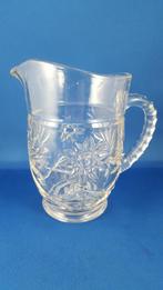 Vintage glazen kan, limonadekan, geslepen glas. 4A2, Huis en Inrichting, Keuken | Keukenbenodigdheden, Tweedehands verkoop, Tweedehands verkoop